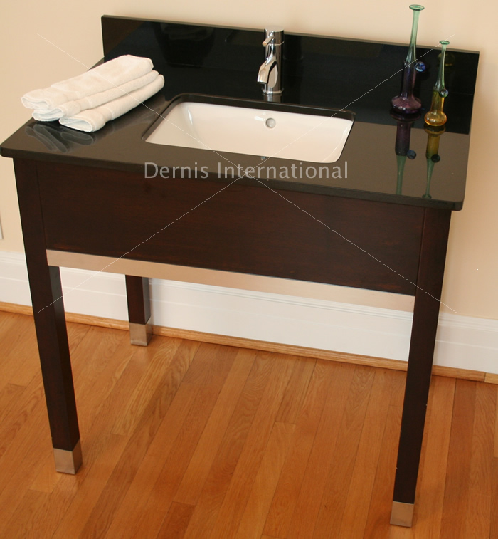 Wood Vanity with Granite Top